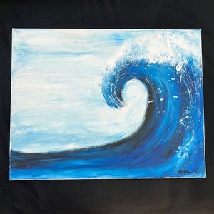 “Wave” painting (11” x 14”)